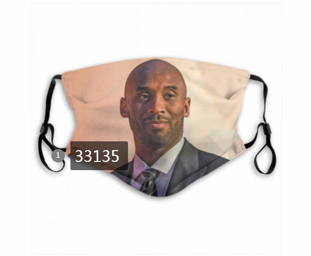 2021 NBA Los Angeles Lakers #24 kobe bryant 33135 Dust mask with filter->nba dust mask->Sports Accessory
